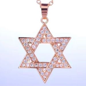 Cubic Zirconia Star Of David Necklace